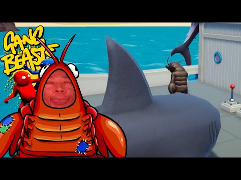 Larry The Lobster Gonna Pinch Your Nose - GANG BEASTS [Melee] Xbox One Gameplay