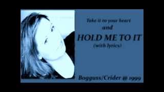 Watch Suzy Bogguss Hold Me To It video