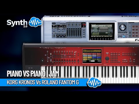 Korg Kronos + Fantom G - Piano Vs Piano - Performed by S4K ( space4keys keyboard solo )