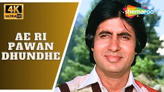 Ae Ri Pawan Dhundhe - 4K Video | Bemisal | Amitabh Bachchan, Rakhee & Vinod Mehra | Lata Mangeshkar