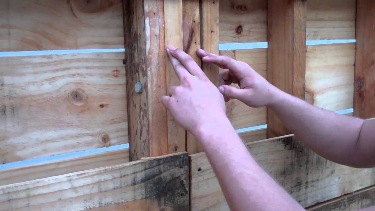 Pallet Shed - Walls Part 1 - YouTube