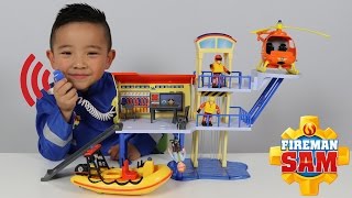 HD Fireman Sam Ocean Rescue Centre Playset Toys Unboxing And Playing Fun With Ck