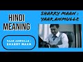 YAAR ANMULLE | SHARRY MAAN | Punjabi Song | Hindi Meaning| Punjabi Lyrics | Apka Apna Paaji