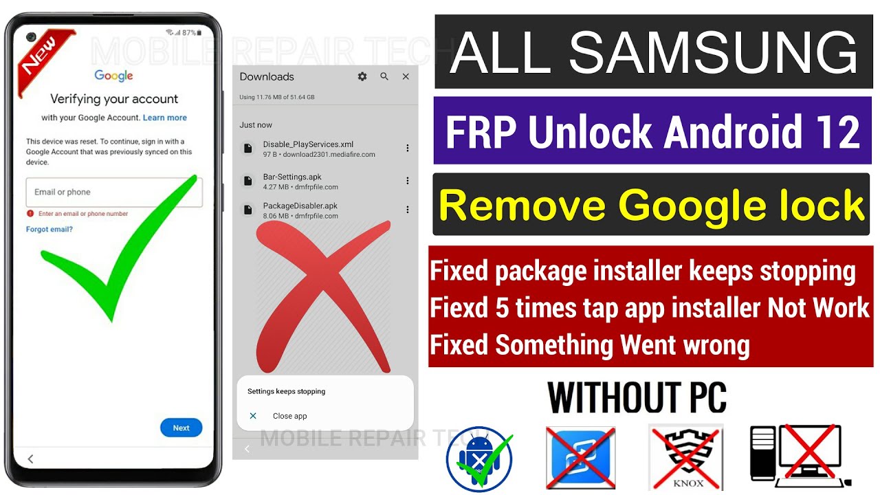 Samsung android 12 Frp bypass | All Samsung Galaxy Samsung android 12 Frp bypass | All Samsung Galaxy