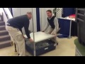 Assembly of collapsible cash cube called the