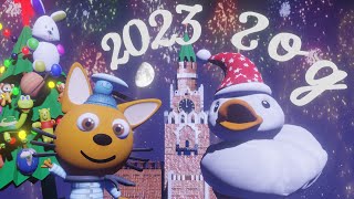 Три Кошака И Новый 2023 Год!! 3D Animation