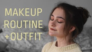 MAKEUP ROUTINE + outfit MAKEUP ROUTINE + outfit