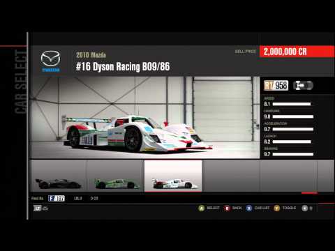 Forza Motorsport 4 Full Car List (In Game)