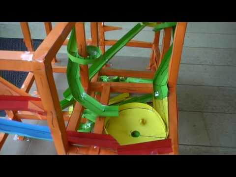 My First Marble Run Using Paper Roller Coaster Templates