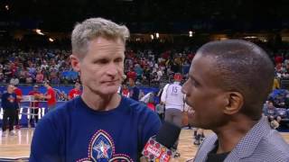 Steve Kerr Talks About Playing 4 Warriors With Russell Westbrook During Nba All Star 2017