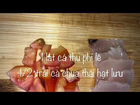 Hướng dẫn nấu cháo cá thu + cà chua cho bé ăn dặm