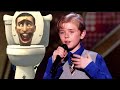 Kid sings Skibidi Toilet in America gots talent 2