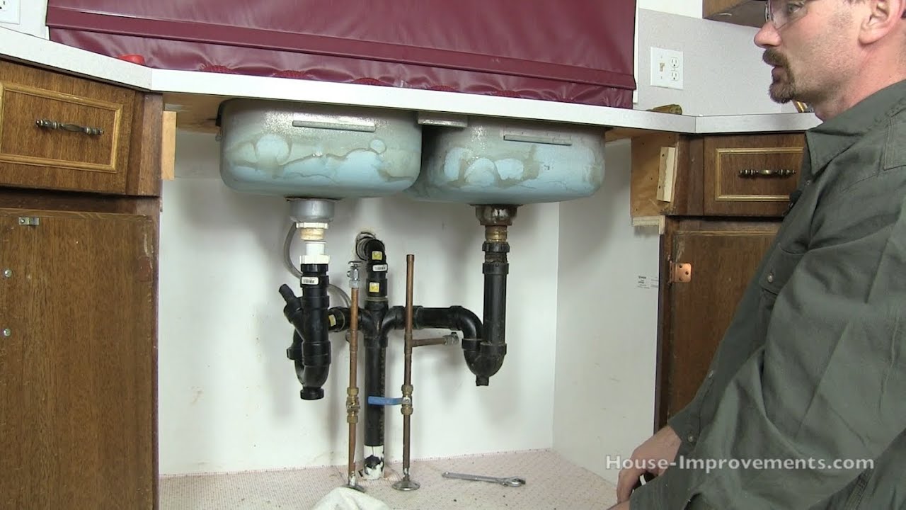 removing a kitchen sink