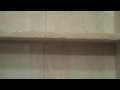 shower after tile installed with misaligned tiles.MP4
