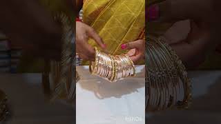 Peach Colour Bangles Design