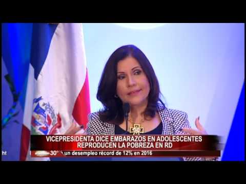 Vicepresidenta dice embarazos en adolescentes reproducen la pobreza en RD