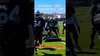 Raiders Dts Jj Pegues & Tonka Hemingway Display Explosive Movements And Athleticism