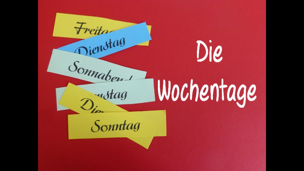 Learn German: Die Wochentage - YouTube