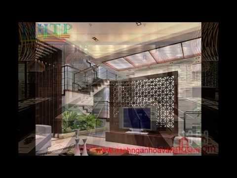 Vách ngăn trang trí phòng khách Part1