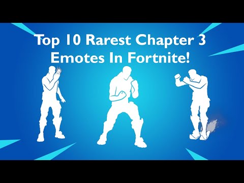 Top 10 Rarest Chapter 3 Emotes In Fortnite!
