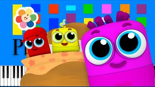 Color Crew Ten In The Bed Slow Easy Medium 4K Piano Tutorial