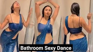 Hot Girl taking Shower | Hot bhabhi Bathroom  | Aunty Washroom Hot  | Saree Girl
