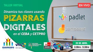 Taller Dinamiza Tus Clases Usando Pizarras Digitales En El Ceba Y Cetpro