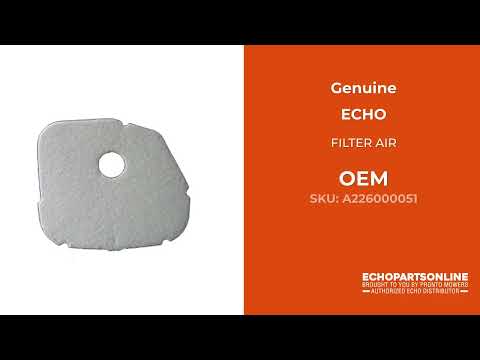 A226000051 - FILTER AIR - ECHO Genuine OEM Part A226000051 - FILTER AIR - ECHO Genuine OEM Part