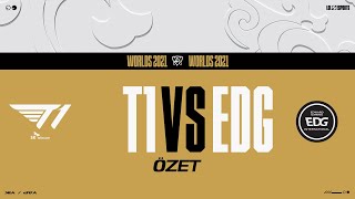 T1 (T1) vs EDward Gaming (EDG) Maç Özeti | Worlds 2021 Grup Aşaması 2. Gün