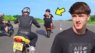 Mini Rideout On Mopeds And Road Bikes