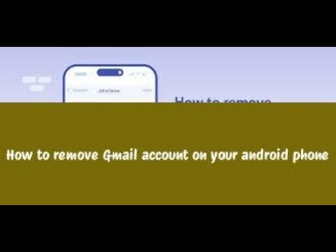 How to remove Gmail account on your android phone How to remove Gmail account on your android phone