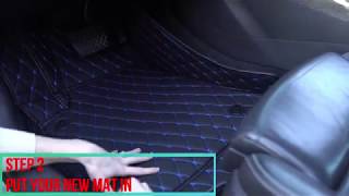 Custom Diamond Stitched Floor Mat Installation Video