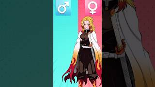 Demon Slayer Characters Gender Swap