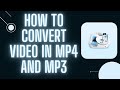 How to convert the video in MP3 and MP4 in format factory