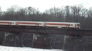 Ct Rail 4414 Crosses The Connecticut River, Enfield, Ct - 4152022