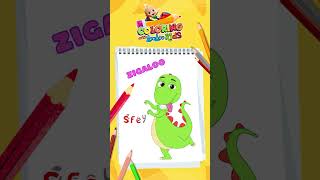 🖍️Diy Coloring With Looloo Kids - Ep.2 - Zigaloo | Learn How To Color  #Shorts #Learntocolor
