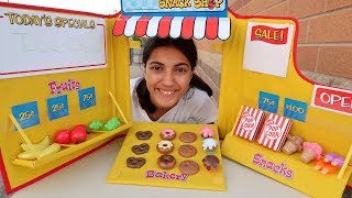 Kids Pretend Play Baking with Snack Shop Toy Set!