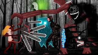 Devil Chainsaw Man, Power Blood Devil Vs All Monsters In Doors Roblox Animation