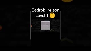 Bedrok Prison Level 1👶/Next-? #Shortvideo #Shorts #Minecraft