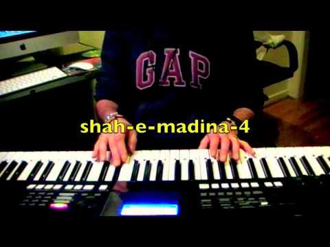 naat : shah e madina with lyrics on keyboard