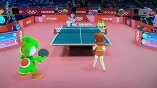 Mario & Sonic At The Tokyo 2020 Olympic Games Table Tennis Team Yoshi