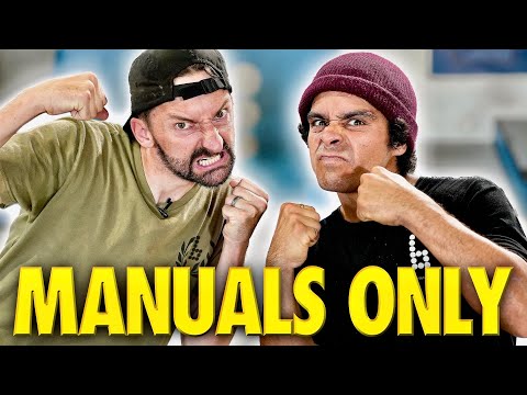 MANUAL ONLY GAME OF SKATE! AARON KYRO VS CHRIS MCNUGGET!