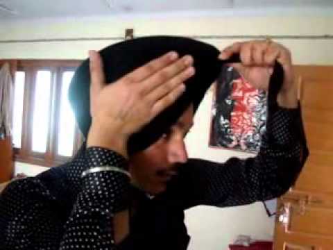 Modern Style Punjabi Turban Tutorial - Part 1 (Bathinda) 94635...