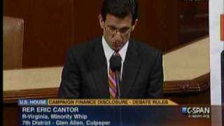 Republican Whip Eric Cantor: The American People Have Spoken: Stop The Spending