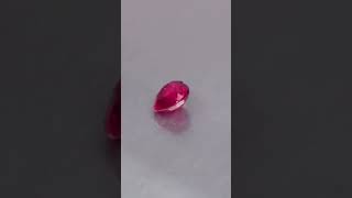 0.47 Ct Heart Ruby Gemstone Gl Filled Reddish Pink