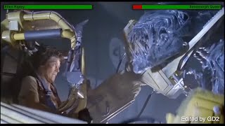 Ellen Ripley Vs. Xenomorph Queen With Healthbars