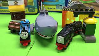 Mega Bloks Diesel At Sodor Oil Vs Thomas Logging Station Train Sets