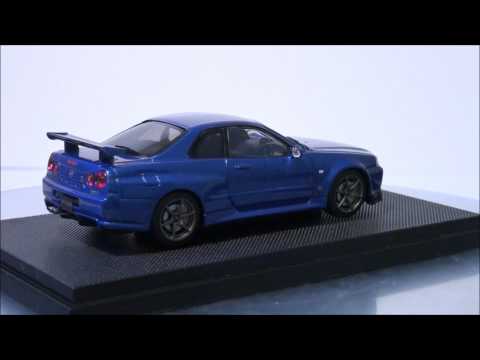 Ebbro 1/43 Nissan Skyline GT-R R34 BNR34 I probably babbled a lot here.