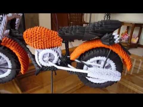 This Was That Way I created the 3D Origami Motorcycle - YouTube
