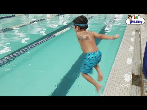 Kid swimming in the pool | Family Fun Pool Time | Kids swimming lessons | #JaiBistaShow